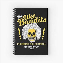 The Wet Bandits Plumbing Electrical Essential Spiral Notebook