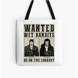 Home Alone: The Wet Bandits Harry Marv Wanted All Over Print Tote Bag