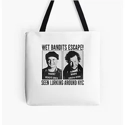 Wet Bandits Home Alone 2 Harry Marv All Over Print Tote Bag