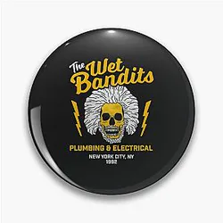 The Wet Bandits Plumbing and Electrical Shirt Pin