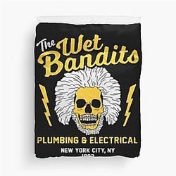 The Wet Bandits Plumbing and Electrical Essential Duvet Cover