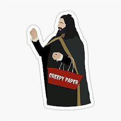 Creepy Paper Nandor What We Do In the Shadows Digital Art Sticker