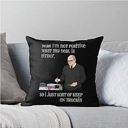 Colin Robinson from the TV Show What We Do in the Shadows Throw Pillow