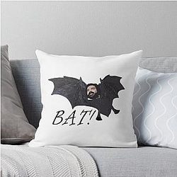 Funny Laszlo - Bat Jackie Daytona - What We Do in the Shadows Throw Pillow