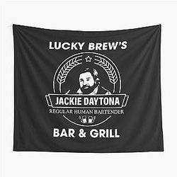 Jackie Daytona Lucky Brew Bar and Grill Shirt What We Do in the Shadows Tapestry