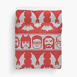 Ugly Christmas Sweater What We Do in the Shadows Version Duvet Cover