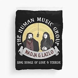 What We Do in the Shadows Human Music Group Nadja and Laszlo Duvet Cover