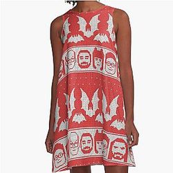 Ugly Christmas Sweater A-Line Dress From What We Do in the Shadows