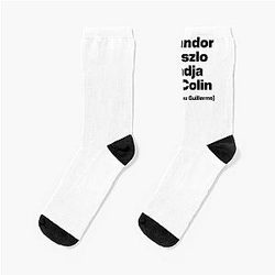 Nandor Laszlo, Nadja, and Colin (Not You, Guillermo), What We Do In the Shadows - Black Graphic Socks