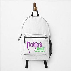 What We Do in the Shadows Nadja's Staff Nightclub Tee Magenta Lime Backpack