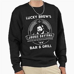 Jackie Daytona - Lucky Brews Bar and Grill Shirt - What We Do in the Shadows Pullover Sweatshirt