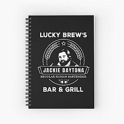 Jackie Daytona Lucky Brews Bar and Grill Shirt What We Do in the Shadows Spiral Notebook