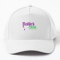What We Do In The Shadows Nadja's Staff Nightclub Tee Magenta Lime Baseball Cap