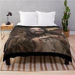 Nandor the Vampire from What We Do in the Shadows Throw Blanket