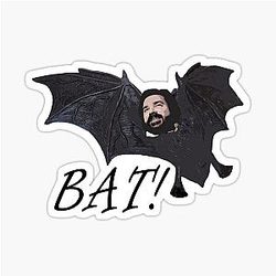Funny Laszlo Bat Jackie Daytona What We Do in the Shadows Sticker