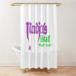 What We Do In The Shadows - Nadja's Staff Nightclub Magenta Lime Shower Curtain