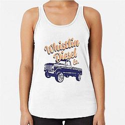 Whistlin Diesel Merch Co Logo Racerback Tank Top