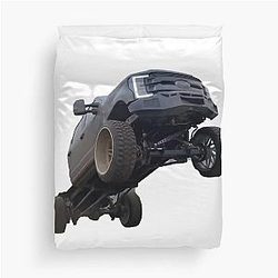Monster White Duvet Cover