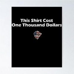 Whistlin'Diesel Merch - This Shirt Costs Thousands Dollars Poster