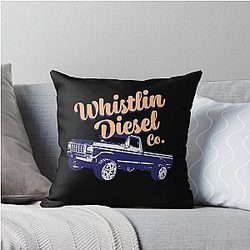 Whistlindiesel Merch Co Logo Throw Pillow
