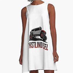 Whistlindiesel Truck A Line Dress