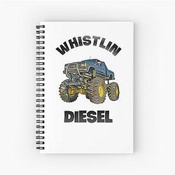 Whistlindiesel Spiral Notebook