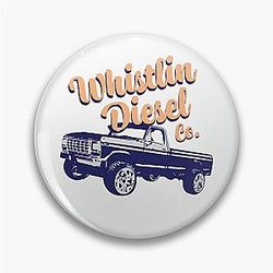 Whistlin Diesel Merch Co Logo Pin