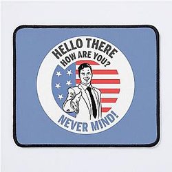 White Collar Sticker Mouse Pad