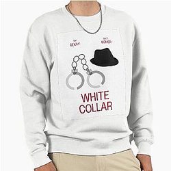 White Collar Sweatshirt
