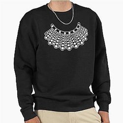 RBG White Collar Pullover Sweatshirt