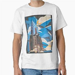 Chrysler Building White Collar Classic T-Shirt