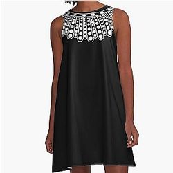 RBG White A-Line Dress