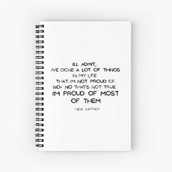 White Collar Neal Caffrey Quote Spiral Notebook