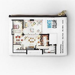 Neal Caffrey's apartment from White Collar Zipper Pouch