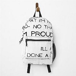 White Collar Neal Caffrey Quote Backpack