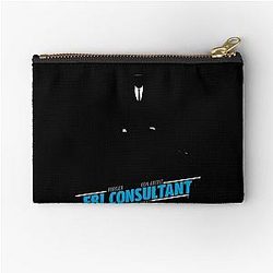 White Collar Consultant Zipper Pouch