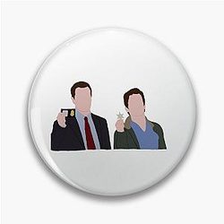 Peter Burke and Neal Caffrey White Collar USA Pin