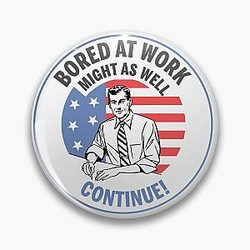 White collar bored at work