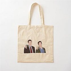 Peter Burke and Neal Caffrey White Collar USA Cotton Tote Bag