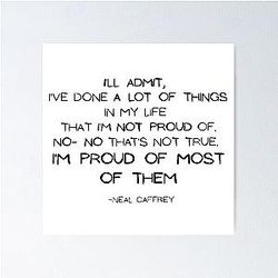 White Collar Neal Caffrey Quote Poster