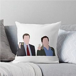 Peter Burke and Neal Caffrey White Collar USA Throw Pillow