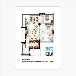 Neal Caffrey's apartment from White Collar Sticker