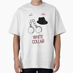 White Collar Oversized T-Shirt