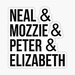 White Collar Name Sticker