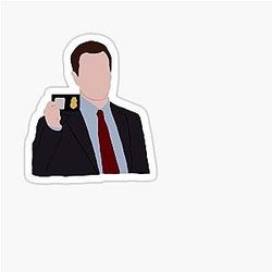 FBI Agent Peter Burke - White Collar Sticker