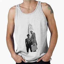 Neal Peter White Collar Tank Top