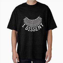 I Dissent R.B.G. White Collar T-Shirt