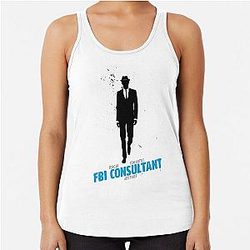 White Collar Consultant Racerback Tank