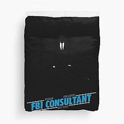 White Collar Consultant Duvet Cover