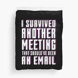 Office Workplace Funny Quote Collar Duvet Cover